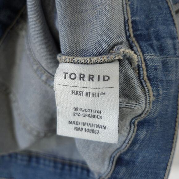 Torrid Women's Blue Denim Vest - Picture 9 of 10